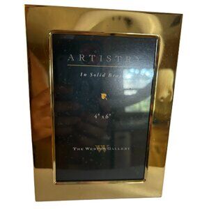 Elegant The Weston Gallery "Artistry” in Solid Brass Picture Frame